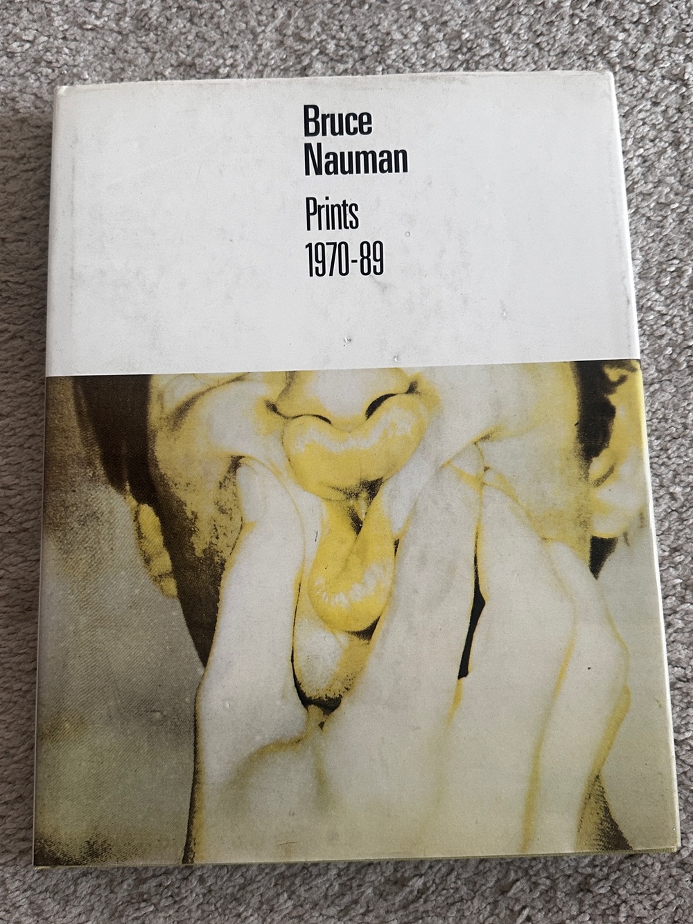 RARE Bruce Nauman Prints 1970-89 Hardcover Coffee Table Book